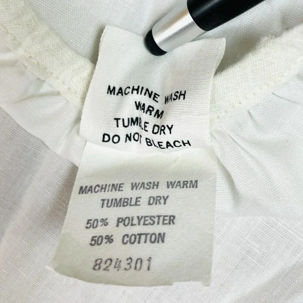 RARE Vintage 1970s Sears Winnie the Pooh Cotton Blend TWIN Semi Fitted Top Sheet